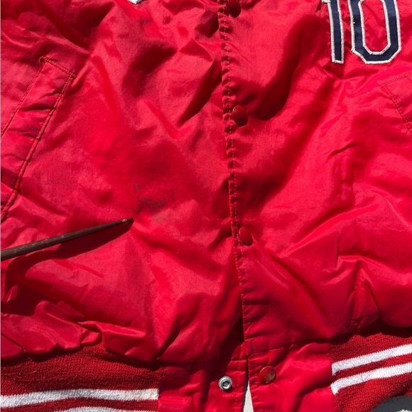 Men's VTG Twins 10 Jacket Red 1981 Embroidery M Lined 80s Snap MLB USA Windbreak - Picture 6 of 15